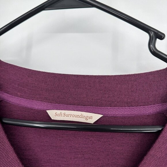 Soft Surroundings Madeline Tunic Top,‎ Purple Wine - Picture 2 of 8